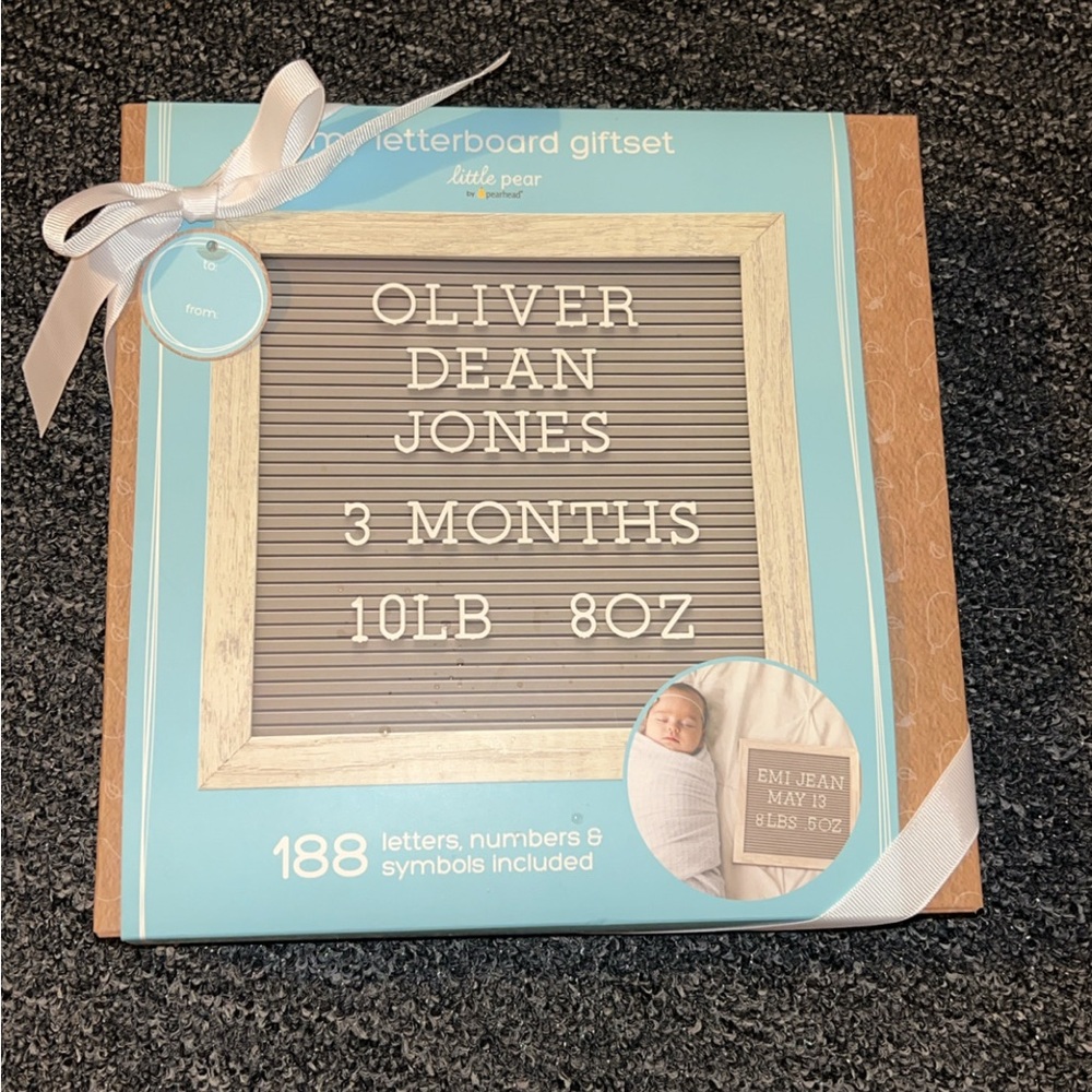Little Pear Letterboard Gift Set brand new never opened